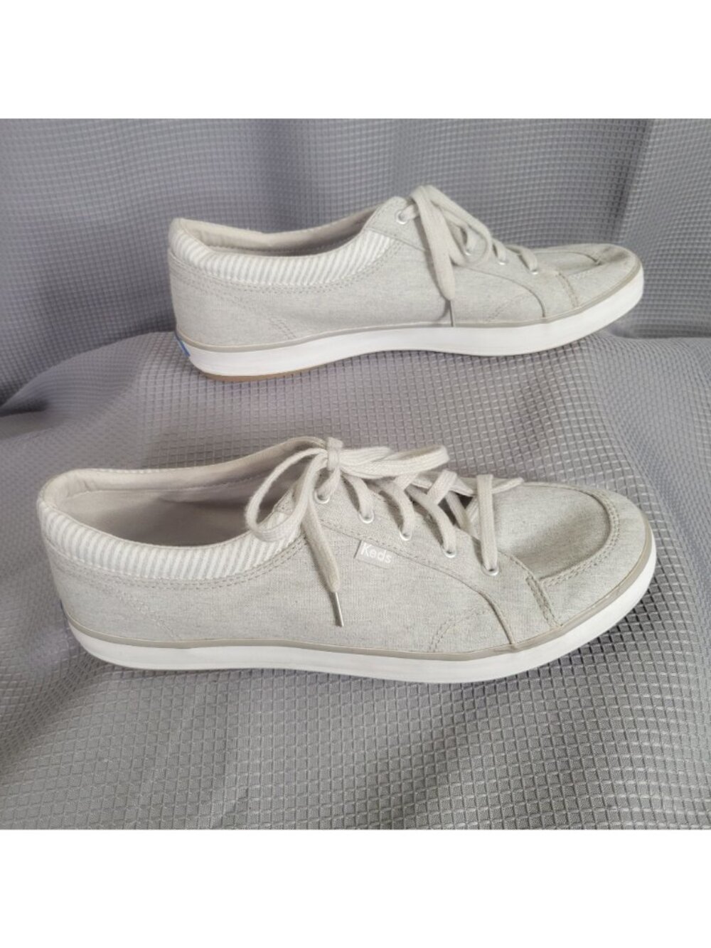 Keds Womens Size 9.5 Shoes Casual Sneakers Center Chambray Lace-Up Dream Foam - Picture 3 of 11